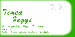 timea hegyi business card